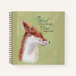 Inspirationsblatt mit Hübschem Fox Notizbuch