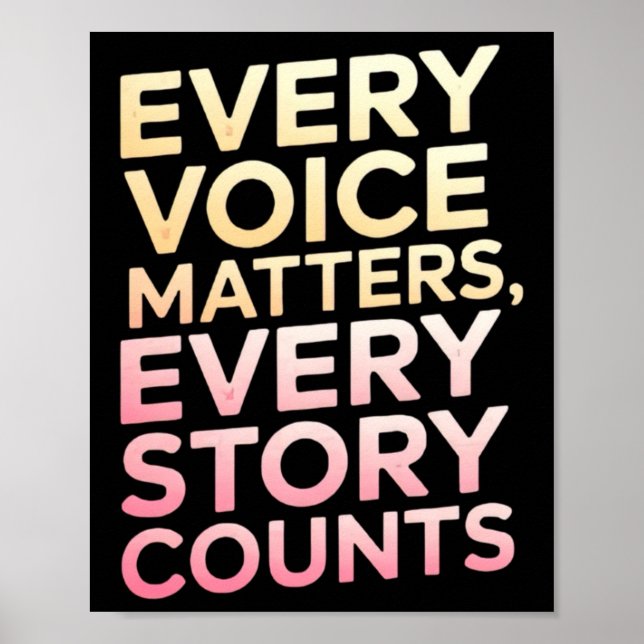 Inspirationsbotschaft in einem Farbsticker Poster (Vorne)