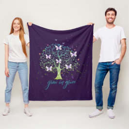 Inspirationsbotschaft wächst in Grace Fleecedecke