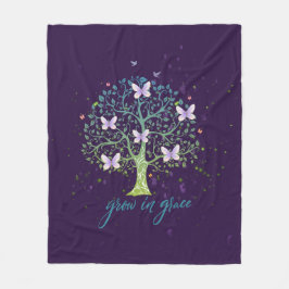 Inspirationsbotschaft wächst in Grace Fleecedecke
