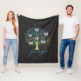 Inspirationsbotschaft wächst in Grace Fleecedecke