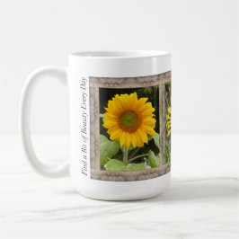 Inspirationscoffee-Tasse mit Sonnenblumen Kaffeetasse
