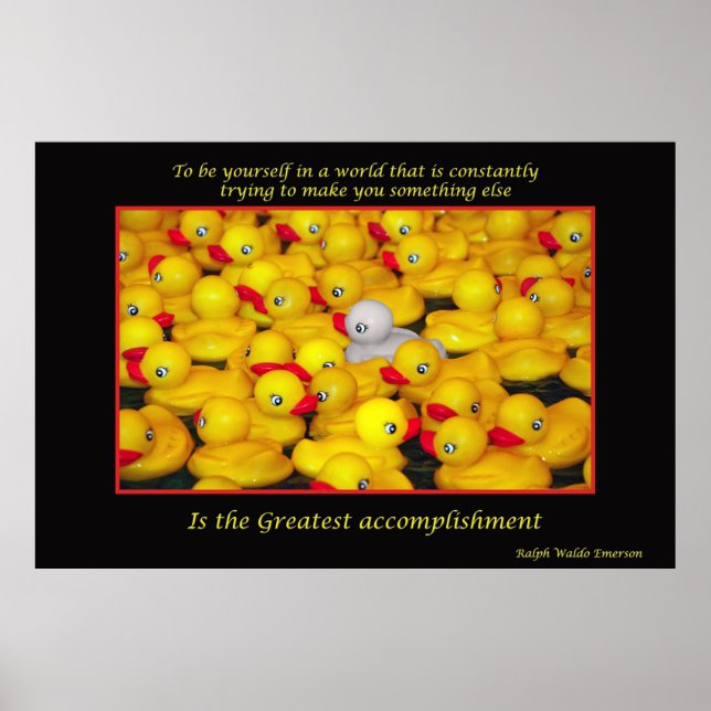 Inspirationsdruck von Kautschukenteichen Poster (Vorne)