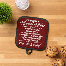 Inspirationsempfehlung für eine spezielle Schweste Topflappen