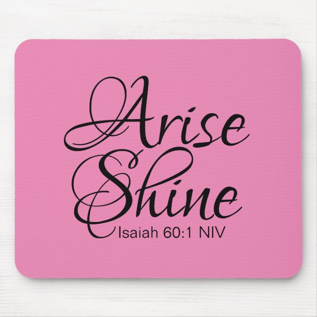 Inspirationserfahrung und Shine Success Bible Vers Mousepad (Vorne)