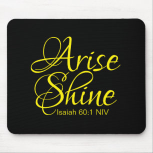 Inspirationserfahrung und Shine Success Bible Vers Mousepad