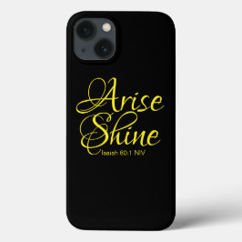 Inspirationserhöhung und Shine Faith Black Case-Mate iPhone Hülle