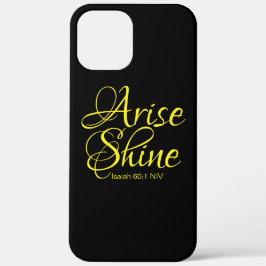 Inspirationserhöhung und Shine Faith Black Case-Mate iPhone Hülle