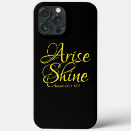 Inspirationserhöhung und Shine Faith Black Case-Mate iPhone Hülle