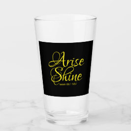 Inspirationserhöhung und Shine Faith Black Glas