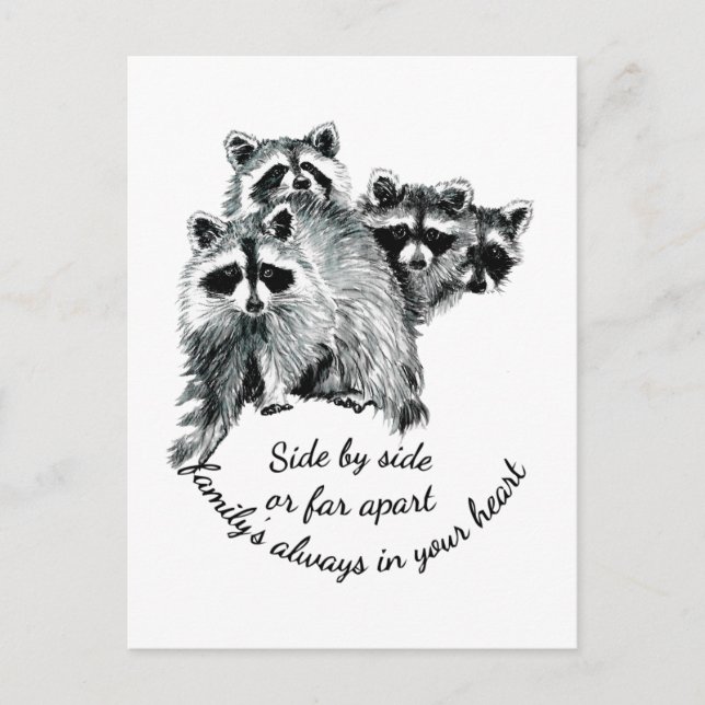 Inspirationsfamilie immer im Mittelpunkt Postkarte (Vorderseite)