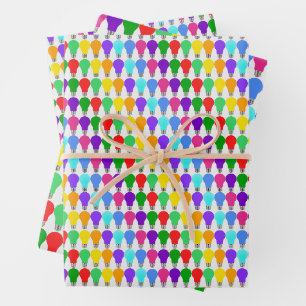 Inspirationsfarbige Lichtblitze Geschenkpapier Set