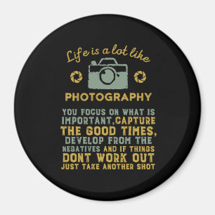 Inspirationsfotograf entwickelt sich aus Negativ Magnet