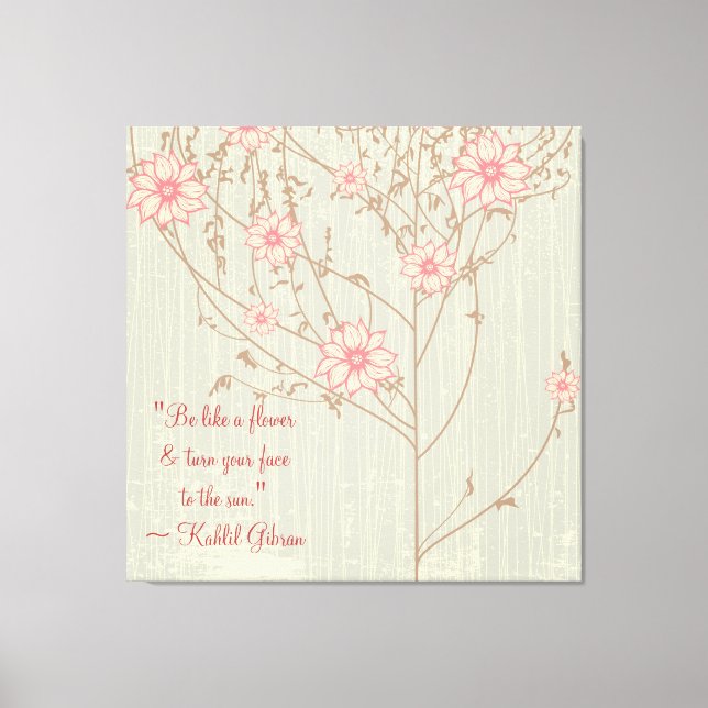 Inspirationsfreie, wilde Blume, gepackte Canvas Leinwanddruck (Vorderseite)