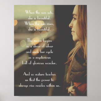 Inspirationsfreies Sonnenuntergangsgedicht | FOTO Poster