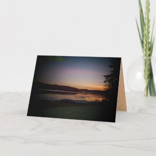 Inspirationsfreundliche Grußkarte Sonnenuntergang  Karte