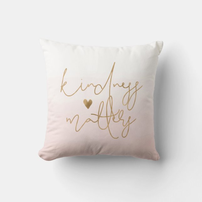 Inspirationsfreundlichkeit Materie Gold Herz Kissen (Vorderseite)