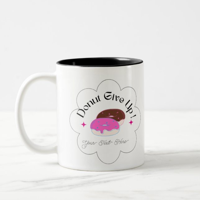 Inspirationsfunny Custom Donut Zweifarbige Tasse (Links)