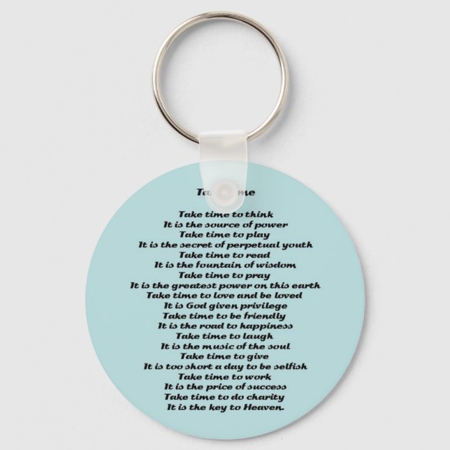 Inspirationsgedicht Schlüsselanhänger (Vorderseite)