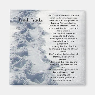 Inspirationsgeschenke Fresh Tracks Magnet
