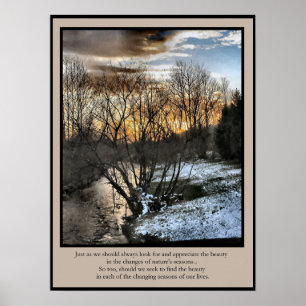 Inspirationsgeschenke Jahreszeiten für unser Leben Poster