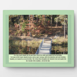 Inspirationsgeschenke Stille Courage Fotoplatte