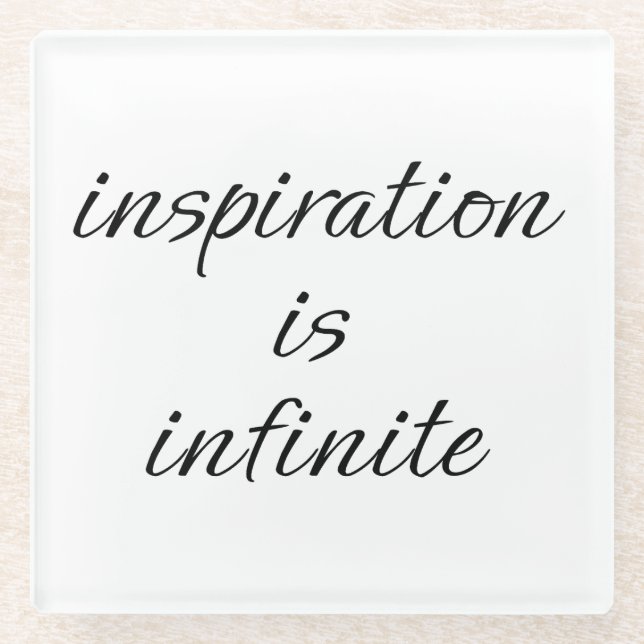 Inspirationsglas-Untersetzer Glasuntersetzer (Vorderseite)