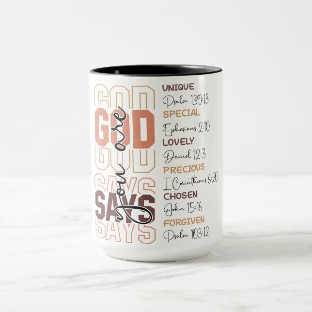 Inspirationsgott sagt, Sie sind Tasse (Zentrum)