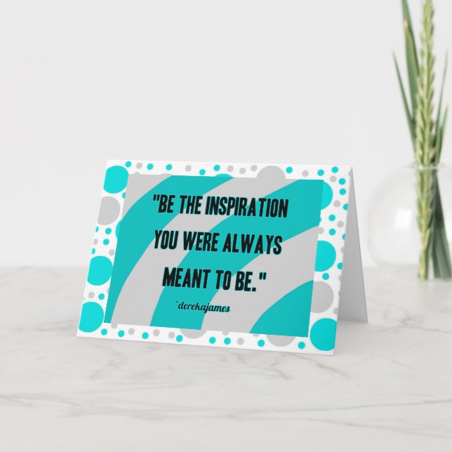 Inspirationsgrüßkarte Karte (Vorderseite)