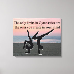 INSPIRATIONSGYMNAST LEINWANDDRUCK