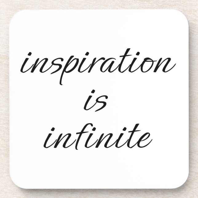 Inspirationsharter Kunststoff-Untersetzer Getränkeuntersetzer (Vorderseite)