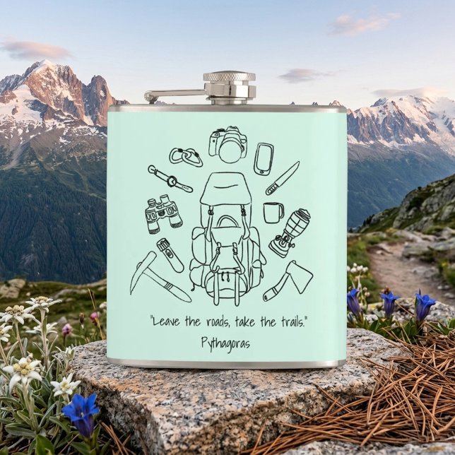 Inspirationshilfende Vinyl-Wrap Flachmann (Von Creator hochgeladen)