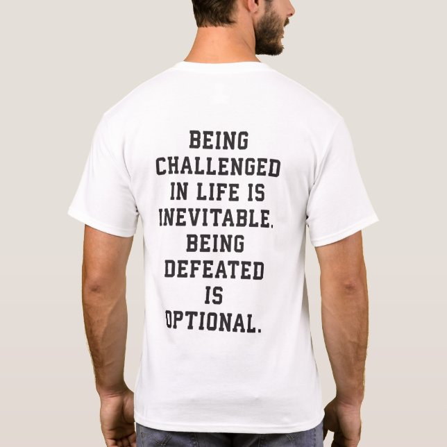 Inspirationshinweise - Herausforderung und Niederl T-Shirt (Rückseite)