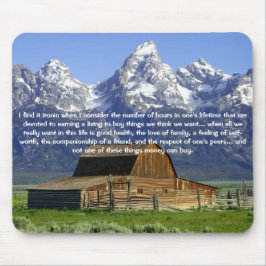 Inspirationsinterne Ironien des Lebens Mousepad