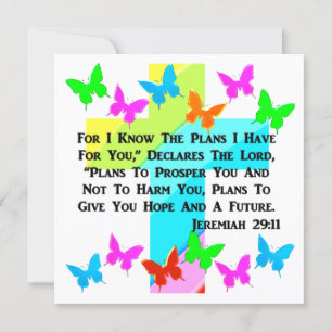 INSPIRATIONSJEREMIAH 29:11 CHRISTLICH EINLADUNG