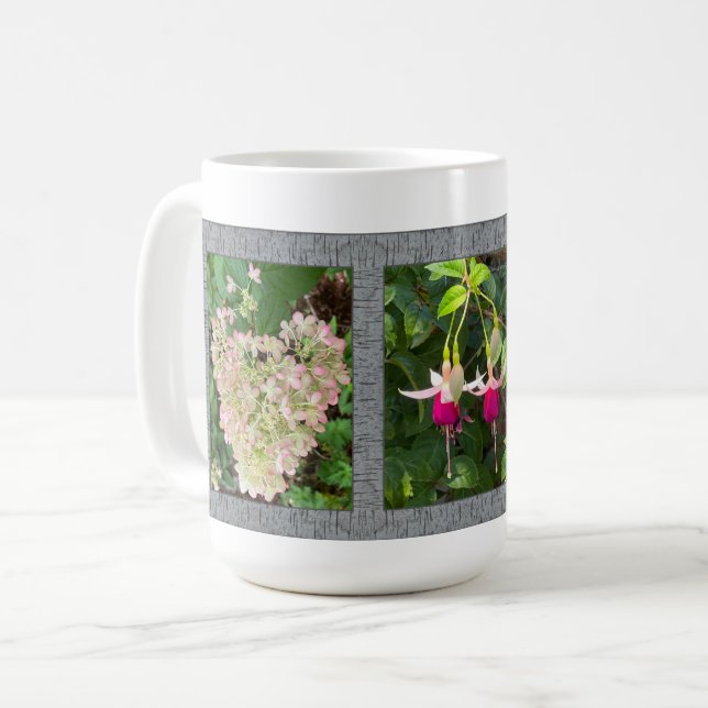 Inspirationskaffee-Tasse mit Hübschen Blume Kaffeetasse (Vorderseite Links)