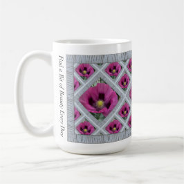 Inspirationskaffee-Tasse mit Magenta Poppies Kaffeetasse