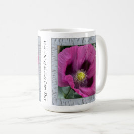 Inspirationskaffee-Tasse mit Magenta Poppies Kaffeetasse