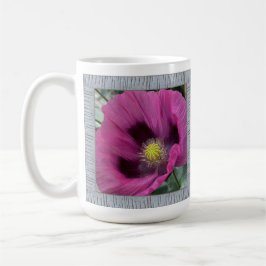 Inspirationskaffee-Tasse mit Magenta Poppies Kaffeetasse