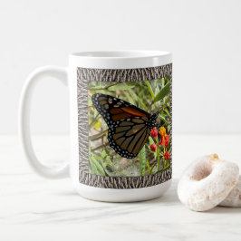 Inspirationskaffee-Tasse mit Monarch auf Milkweed Kaffeetasse