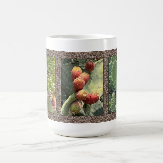 Inspirationskaffee-Tasse mit prickly pear cacti Kaffeetasse (Mittel)