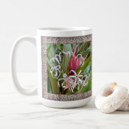 Inspirationskaffee-Tasse mit rosa Lilien Kaffeetasse