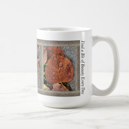 Inspirationskaffee-Tasse mit Winter-Blätter 1 Kaffeetasse
