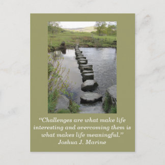 Inspirationskarte; Herausforderung 1 - Postkarte