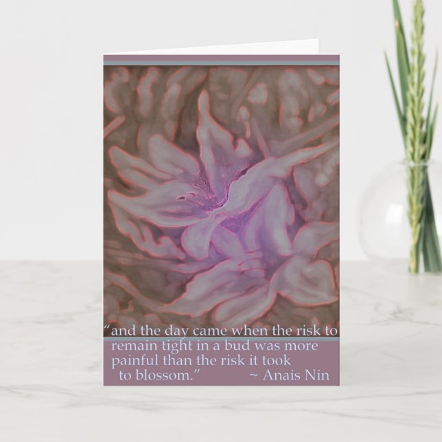 Inspirationskarte Nr. 3 "Blossom" Karte (Vorderseite)