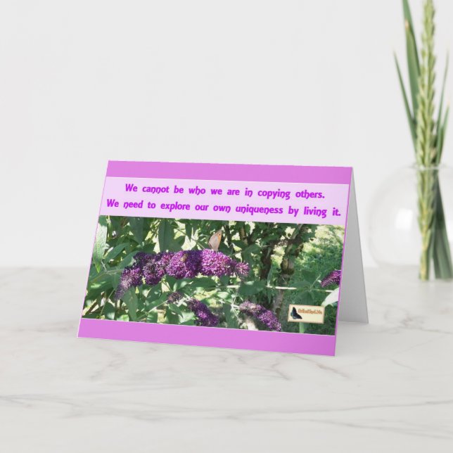 Inspirationskarte - Seien Sie Ihr Karte (Vorderseite)