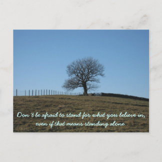 Inspirationskarte: Stellen Sie sich vor, woran Sie Postkarte