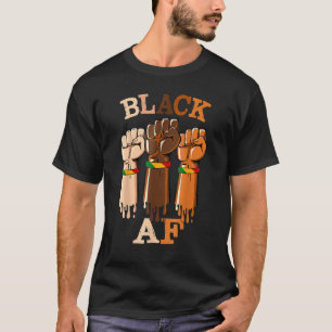Inspirationsleiter Power Faust Hand Schwarze Histo T-Shirt