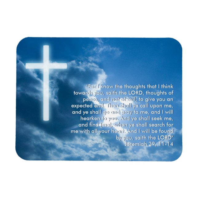 Inspirationsmagnet - Jeremiah 29; 11-14 Magnet (Horizontal)