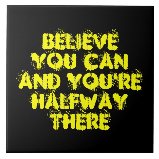 Inspirationsmotivation Positive Erfolgsquoten Fliese (Vorderseite)